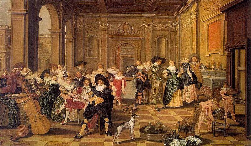 Dirck Hals Banquet Scene in a Renaissance Hall oil painting picture